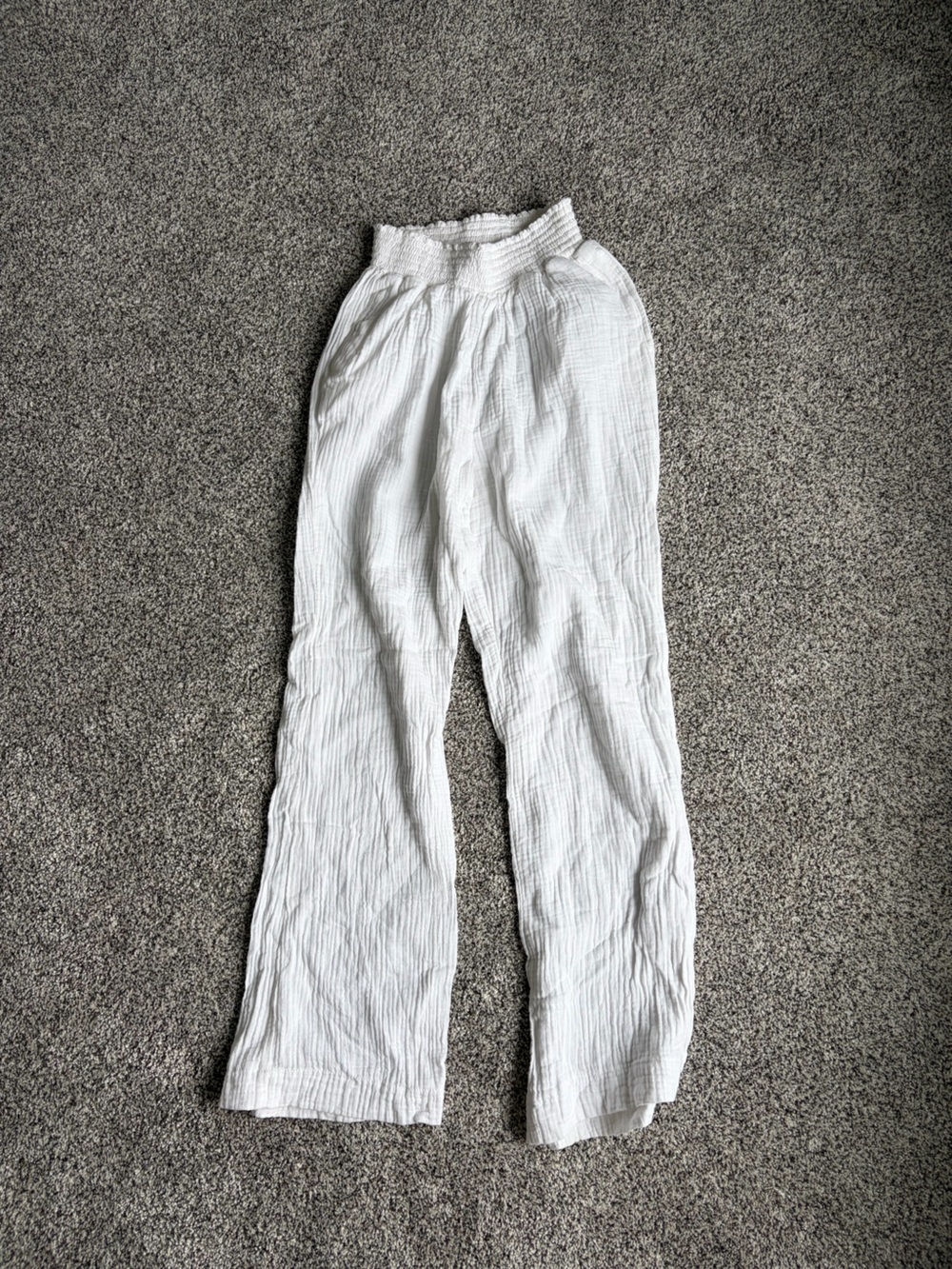 Women’s Lightweight White Cotton Pants